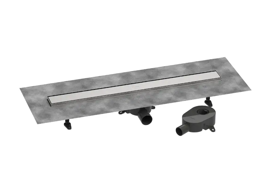 Hansgrohe - Kanalica za tuš 80 cm s dvostranom rešetkom, za umetanje pločica, brušeni nehrđajući čelik 56273800ROZ1