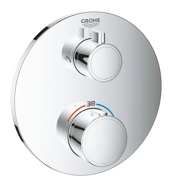 Grohe - Termostatska miješalica za tuš za 2 izlaza, krom 24076000IIJ1