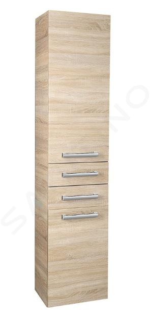 Aqualine Vega - Hangkast met mand, 40x184x31 cm, eiken platina VG980