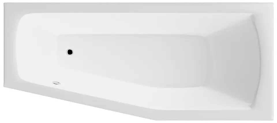 Aqualine - Opava-kylpyamme 160x70x44 cm, oikeakätinen, valkoinen A1671
