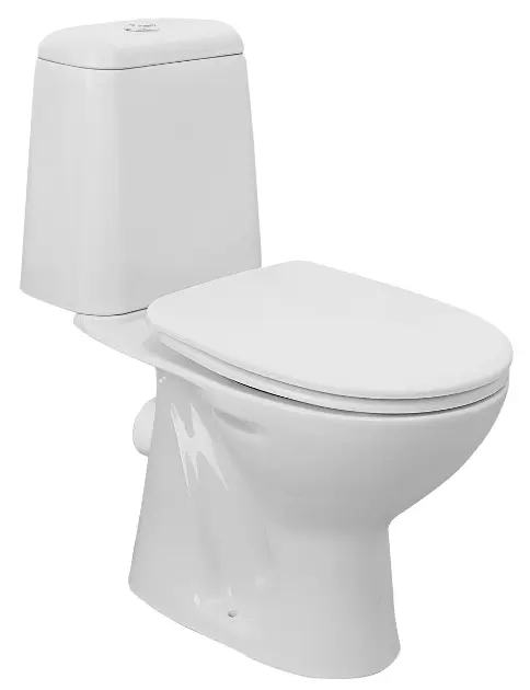 Aqualine - Riga kombi-toilet, bagudløb, hvid RG601