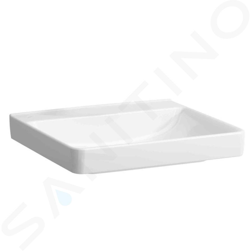 Laufen Pro Liberty - Lavabo 60x55 cm, sans trou pour robinetterie, sans trop-plein, blanc H8119500001421