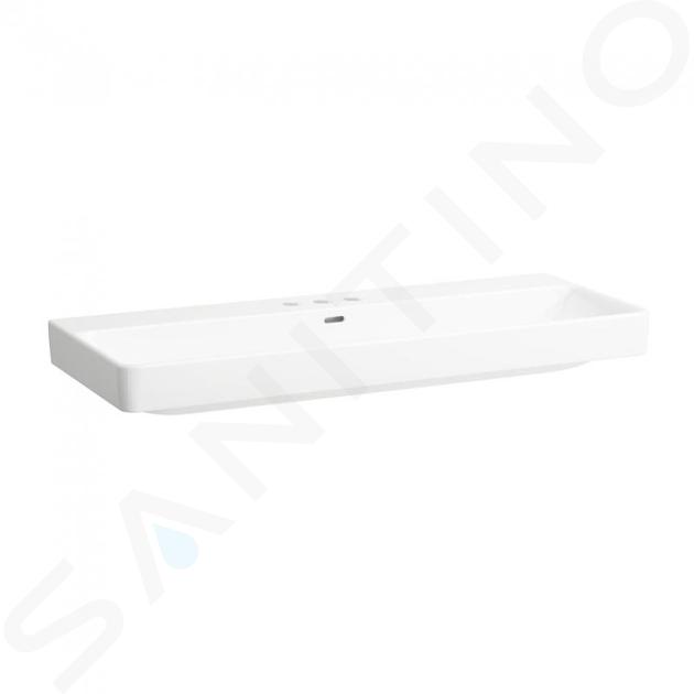 Laufen Pro S - Lavabo, 1200x465 mm, con 6 fori per rubinetto, con LCC, bianco H8149654001081