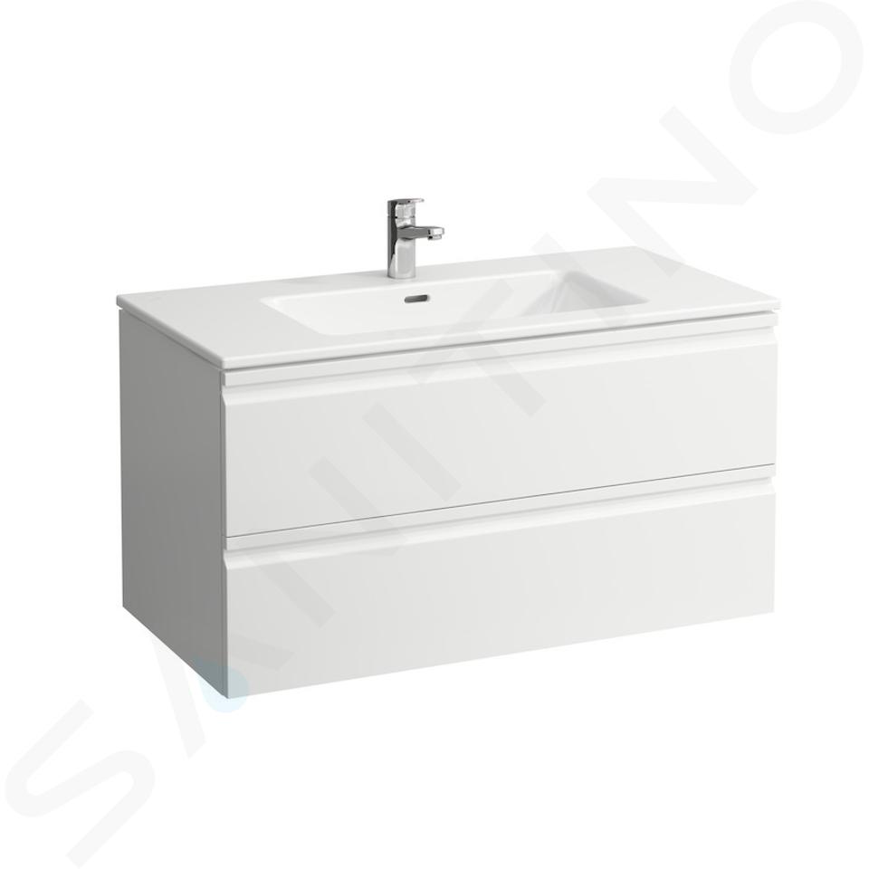 Laufen Pro S - Unterschrank mit Waschtisch, 100x50 cm, 2 Auszüge, weiß matt H8619654631041