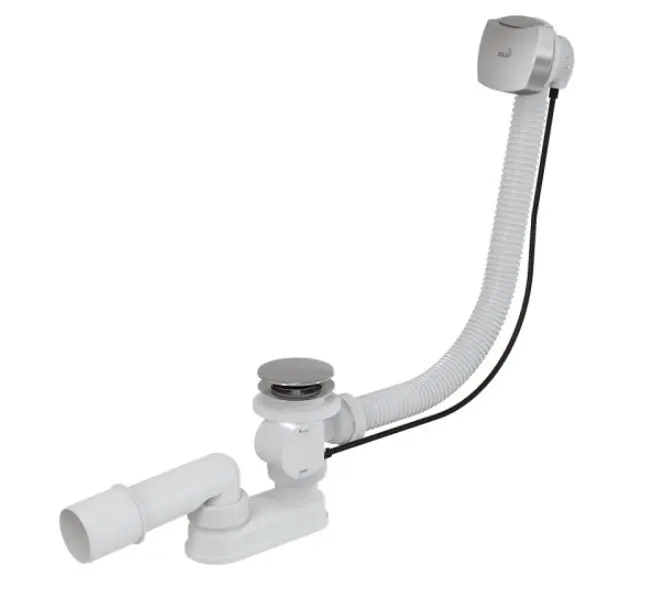 Alcadrain Afvoergarnituren - Badafvoer- en overloopset, lengte 800 mm, chroom A51CRM-80