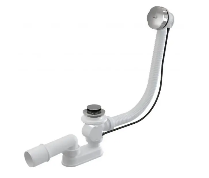 Alcadrain Seturi de scurgere - Set de scurgere și revărsare pentru cadă, lungime 1000 mm, cromat A55K-100