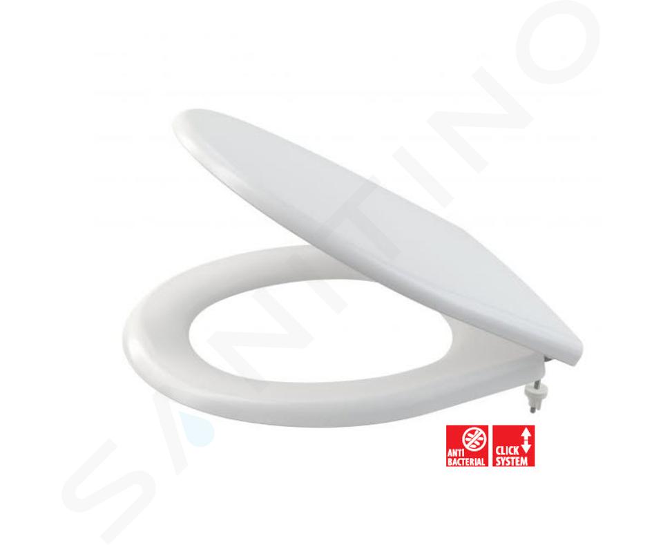 Alcadrain Asientos de WC - Asiento de WC, duroplástico,Antibacterial, blanco A602