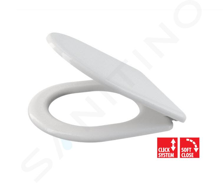 Alcadrain Toiletzittingen - Abattant WC, duroplast, SoftClose, blanc A66