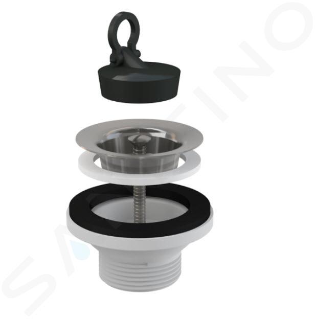 Alcadrain Accesorios - Salida de lavabo 5/4", rejilla de acero inoxidable A31