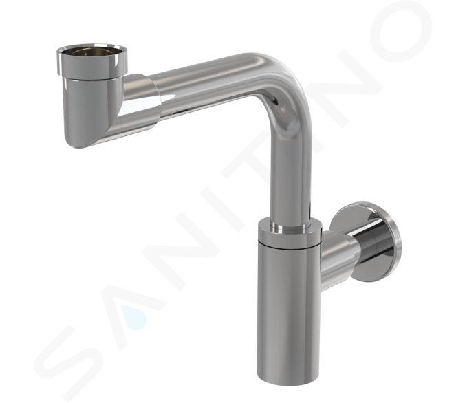 Alcadrain Sifoni - Sifone Design da lavabo, diametro 32 mm, salvaspazio, metallo A403