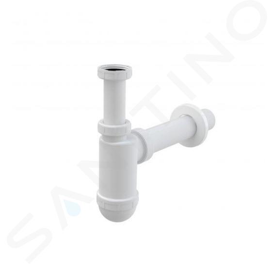 Alcadrain Siphons - Siphon de lavabo, diamètre 40 mm avec écrou de trop-plein A43