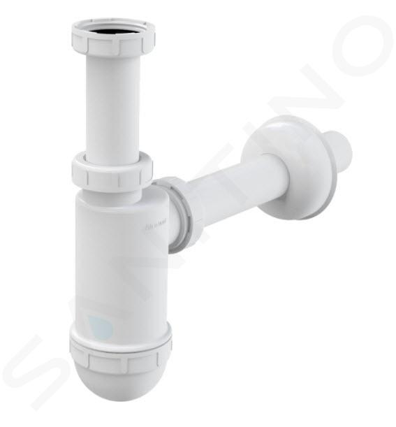 Alcadrain Sifones - Sifón de lavabo, diámetro 32 mm con tuerca de rebose A430