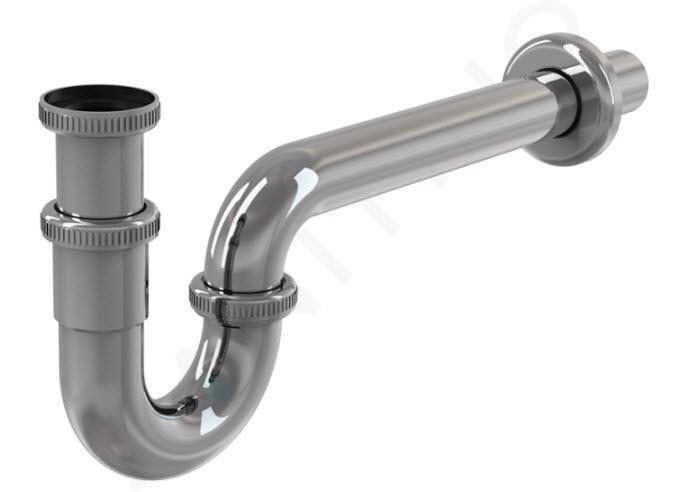 Alcadrain Siphons - Siphon de lavabo, diamètre 32 mm avec écrou de trop-plein, métal A432