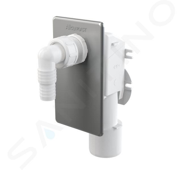 Alcadrain Sifones - Sifón para lavadora, plástico/acero inoxidable APS3