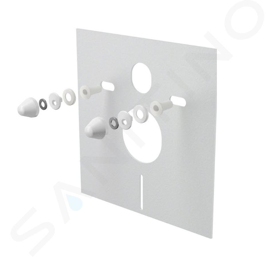 Alcadrain Inbouwreservoirs - Plaque d'isolation pour toilettes et bidets suspendus avec accessoires, blanc M930