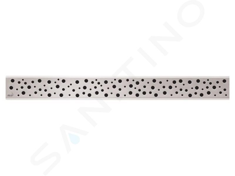 Alcadrain Griglie - Griglia per canalina doccia lineare 750 mm, acciaio inox opaco BUBLE-750M