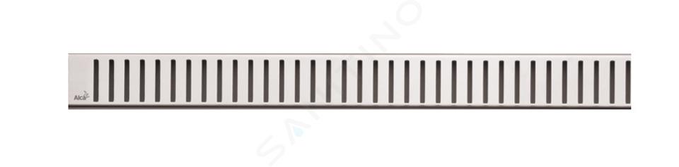 Alcadrain Grilles - Grille pour caniveau à douche d'angle 750 mm, inox mat PURE-750M