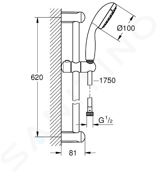 Barre de douche Grohe Tempesta DUO - Robinet&Co