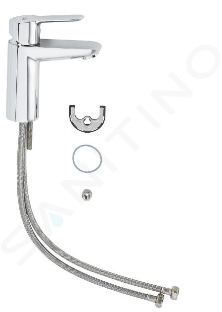 Grohe BauEdge - Grifo de lavabo con desagüe, cromo 23759000