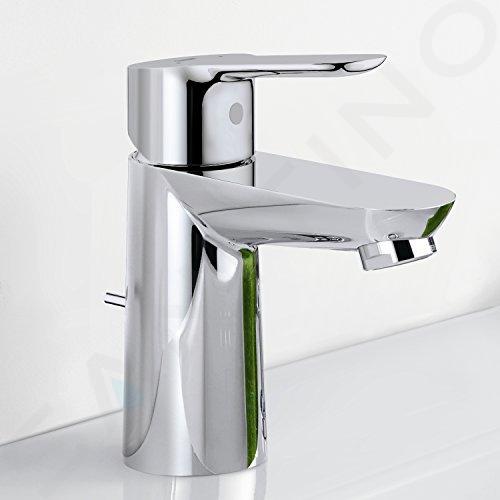 Grohe BauEdge - Miscelatore monocomando S per lavabo, con piletta di  scarico, cromato 23328000