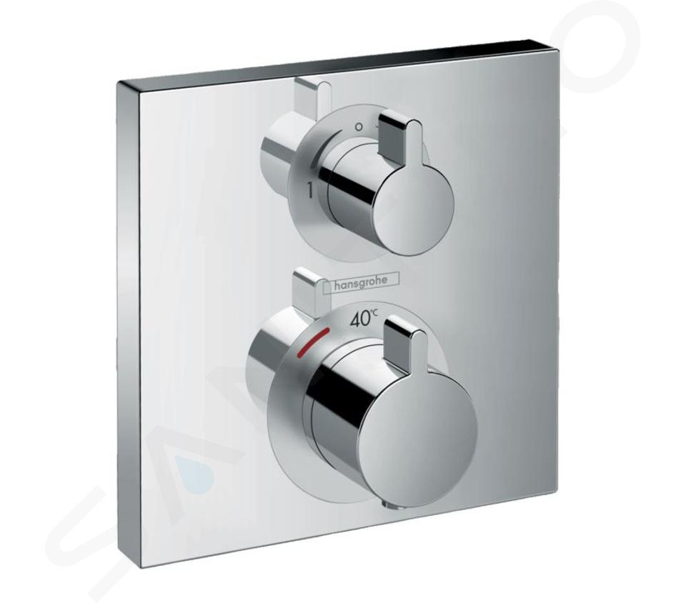 Hansgrohe Ecostat Square - Baterie termostată încastrată cu divertor, crom 15714000