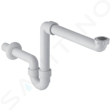 Geberit Accesorios - Sifón antiolores que ahorra espacio, blanco alpino 151.107.11.1