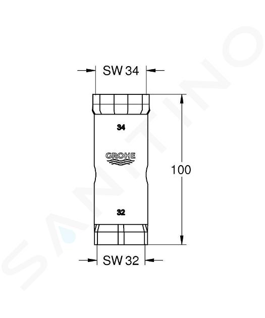 Grohe 19132000 chiave di smontaggio per flessibili e rubi in rame