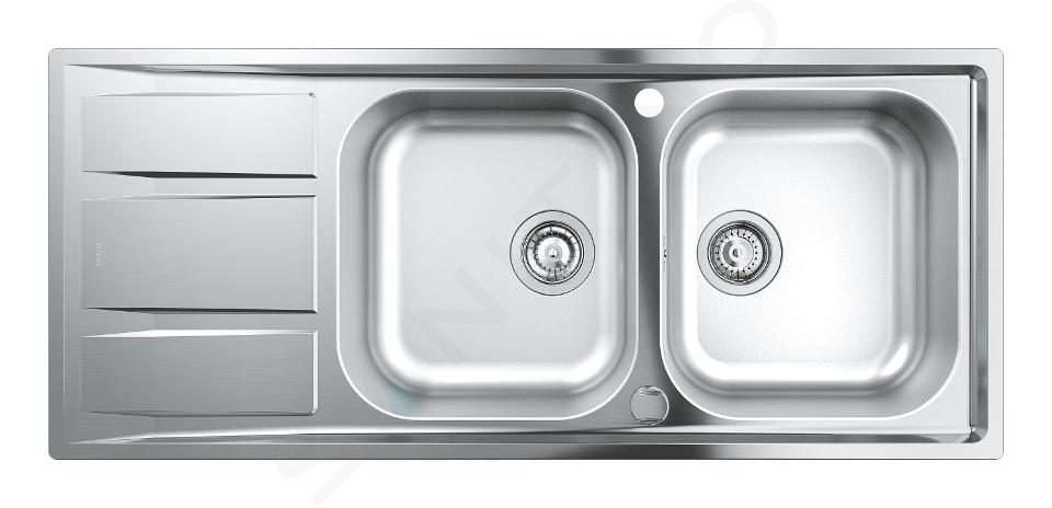 Grohe Spoelbakken - Spoelbak K400 met waste inrichting (bedieningsknop), 116x50 cm 31587SD0