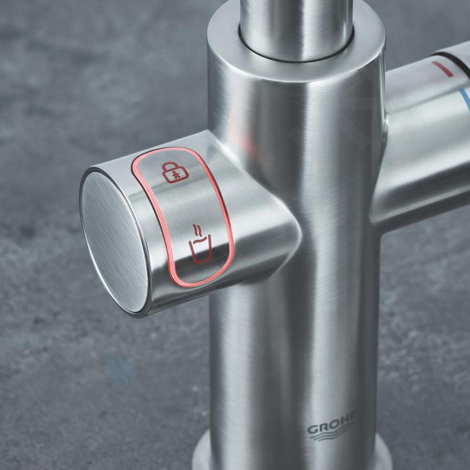 Grohe Red - Kokendwaterkraan filterset, boiler M, supersteel 30327DC1 |