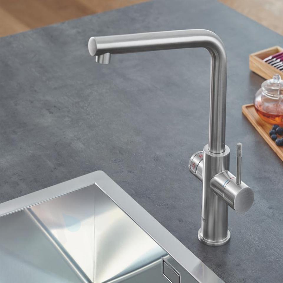 Grohe Red - Kokendwaterkraan filterset, boiler M, supersteel 30327DC1 |