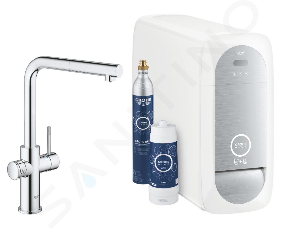 Grohe Blue Home - Keukenkraan met filterset en koeler, chroom 31539000