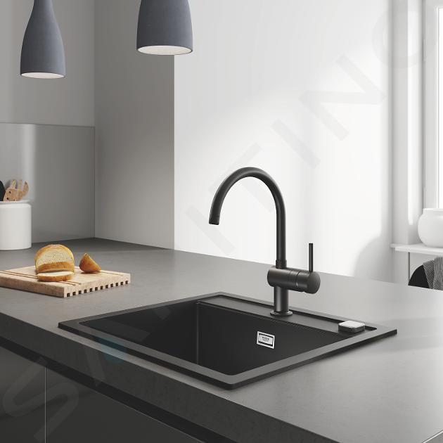 Grohe Minta - Miscelatore monocomando per lavello, nero 32917KS0