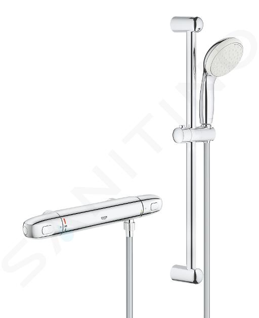 Grohe Grohtherm 1000 - thermostatische douchekraan, chroom 34152004 | Sanitino.nl