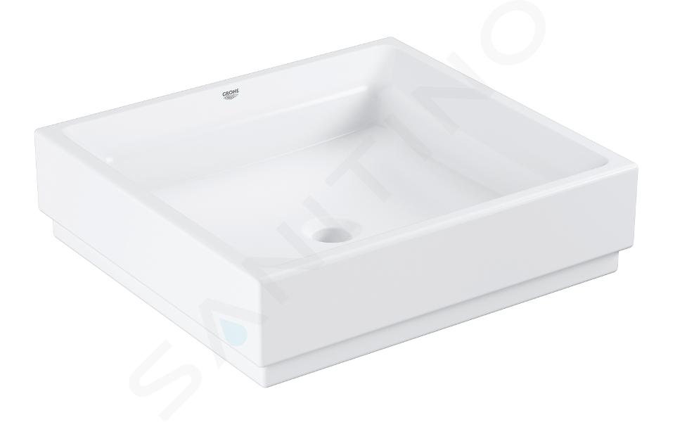 Grohe Cube Ceramic - Waschtisch ohne Überlauf, 50x47 cm, PureGuard, Alpinweiß 3948100H