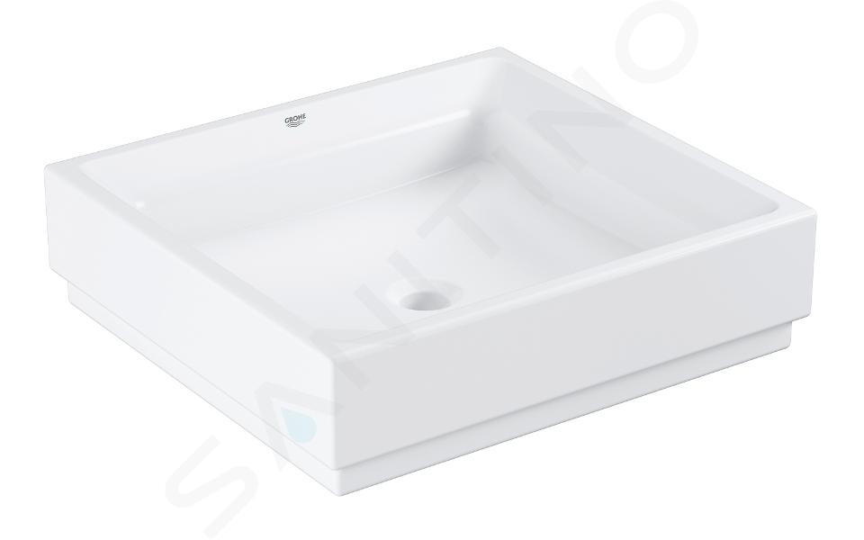 Grohe Cube Ceramic - Lavabo sans trop-plein, 500x470 mm, PureGuard, blanc alpin 3948100H