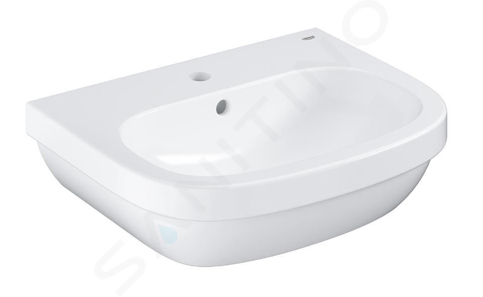Grohe Euro Ceramic - Umyvadlo s přepadem, 55x45 cm, alpská bílá 39336000