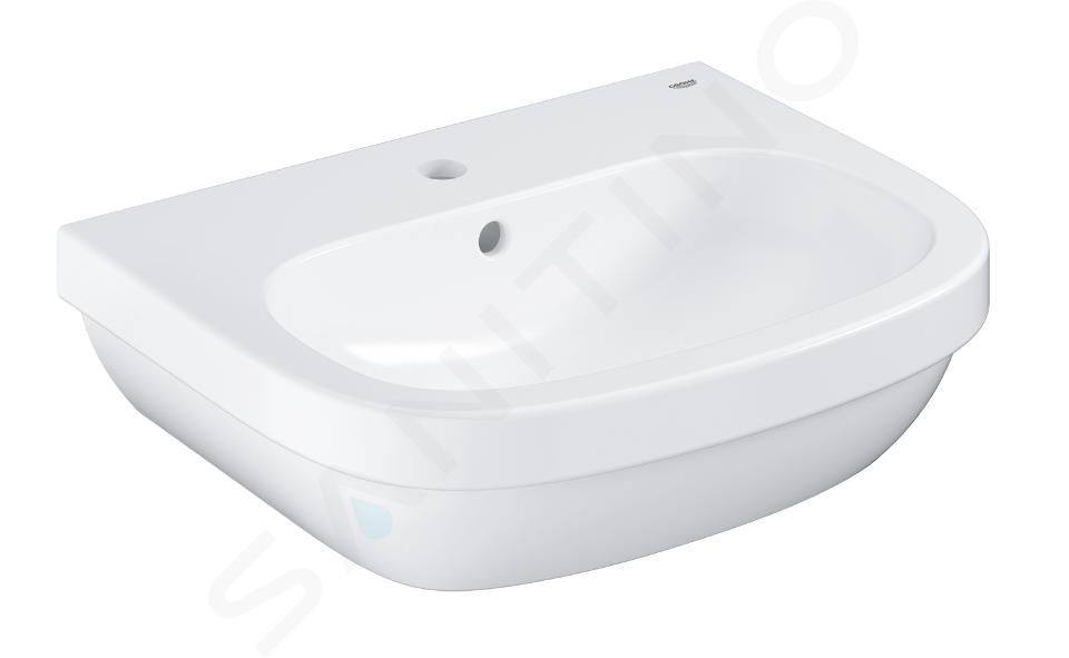 Grohe Euro Ceramic - Lavabo con rebosadero, 550x450 mm, PureGuard, blanco alpino 3933600H