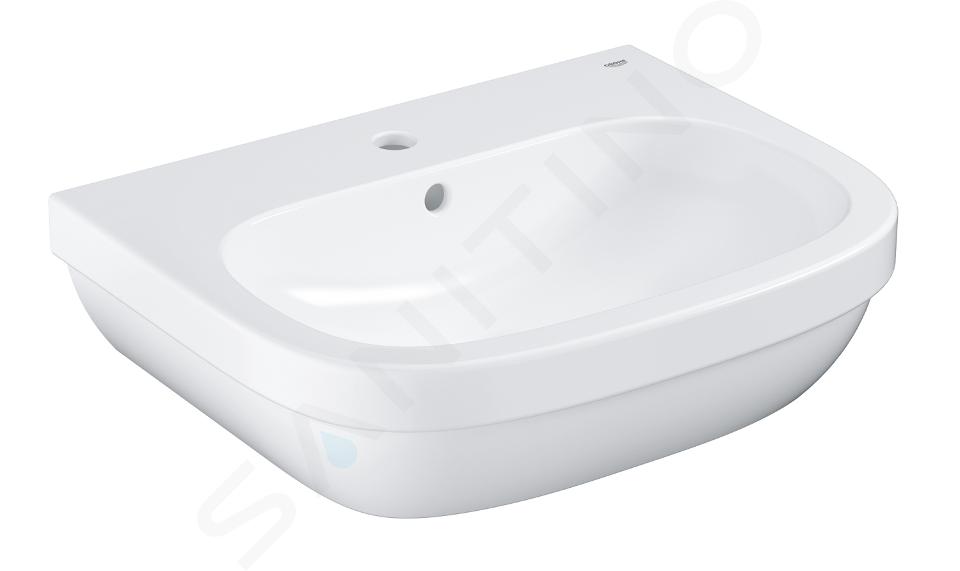 Grohe Euro Ceramic - Lavabo con troppopieno, 600x480 mm, bianco alpino 39335000