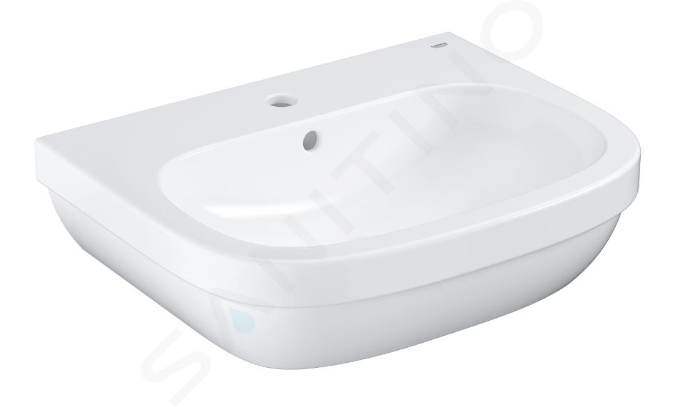 Grohe Euro Ceramic - Lavabo con rebosadero, 600x480 mm, PureGuard, blanco alpino 3933500H