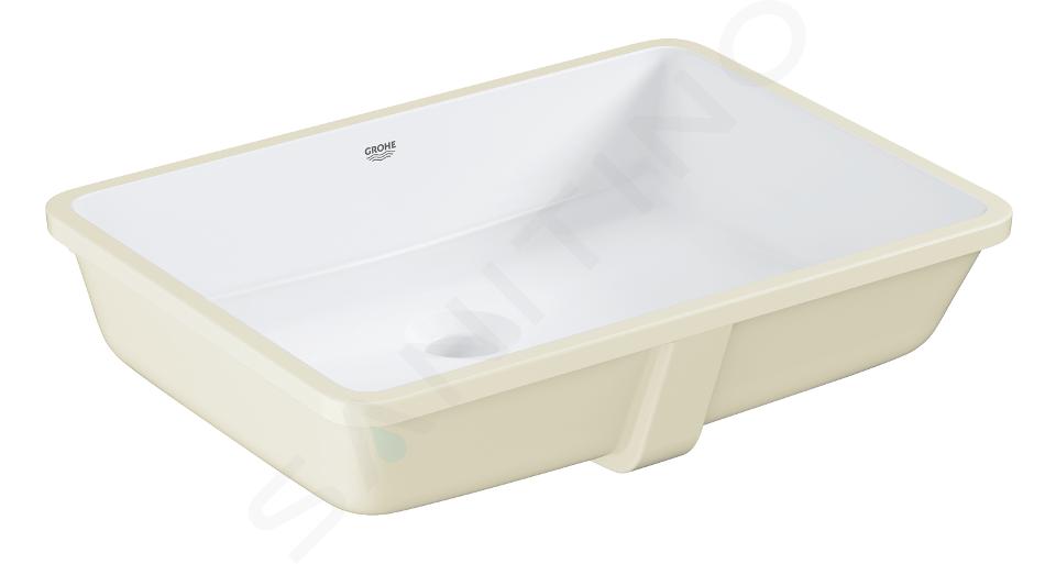 Grohe Cube Ceramic - Lavabo empotrado, 49x37 cm, PureGuard, blanco alpino 3948000H