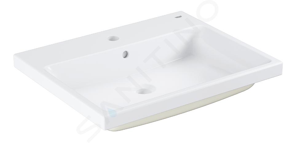 Grohe Cube Ceramic - Lavabo empotrado, 605x490 mm, PureGuard, blanco alpino 3947900H