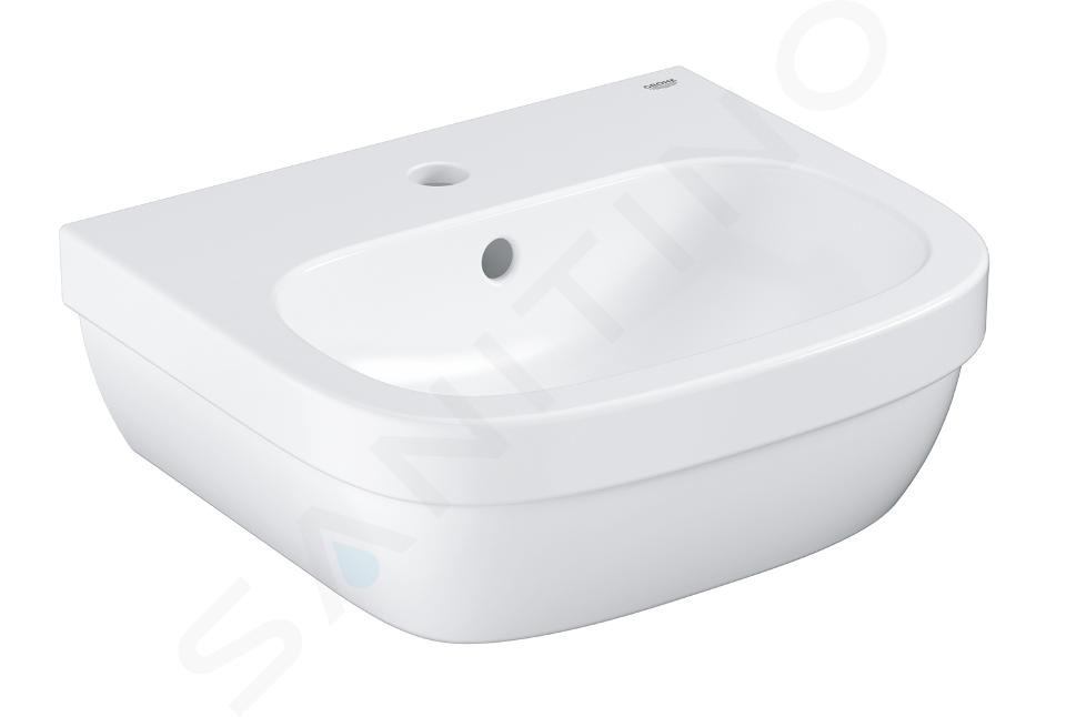 Grohe Euro Ceramic - Lavamani con troppopieno, 45x40 cm, bianco alpino 39324000