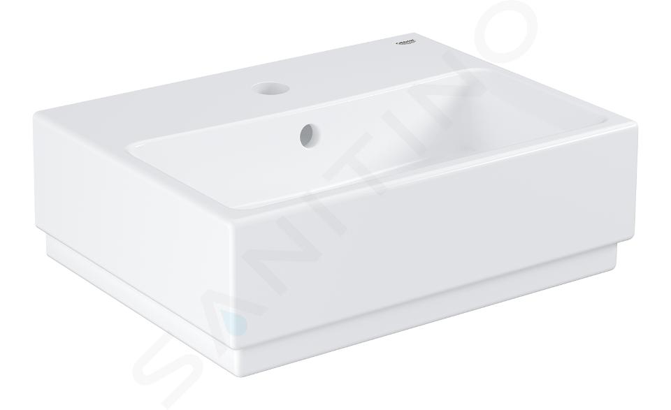 Grohe Cube Ceramic - Lavabo con rebosadero, 455x350 mm, PureGuard, blanco alpino 3948300H