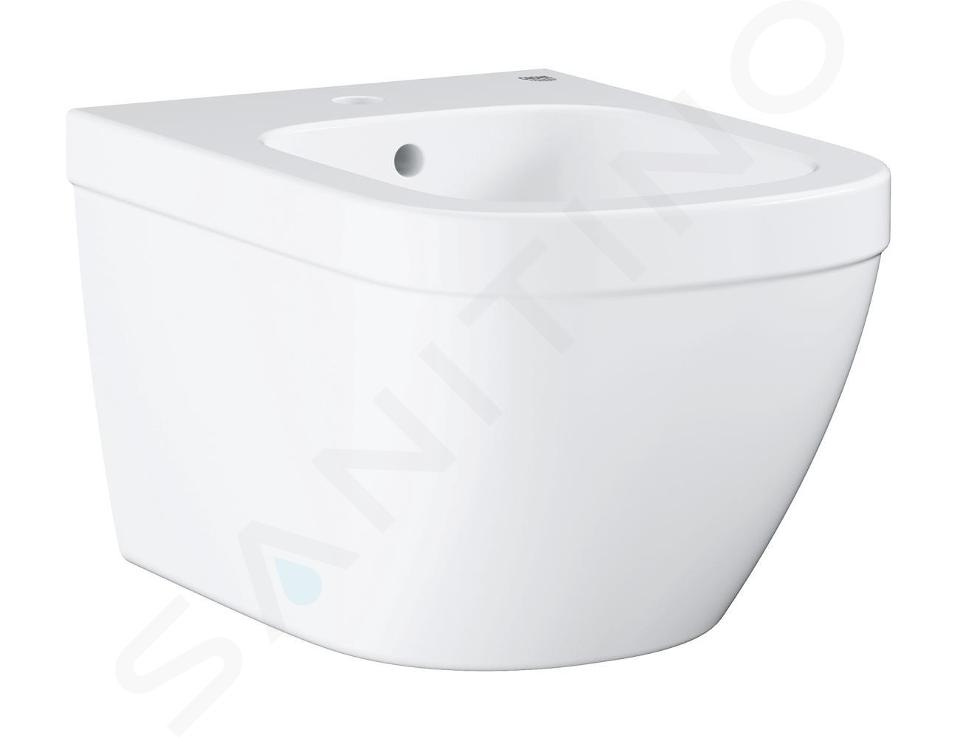 Grohe Euro Ceramic - Bidet suspendu avec trop-plein, blanc alpin 39208000