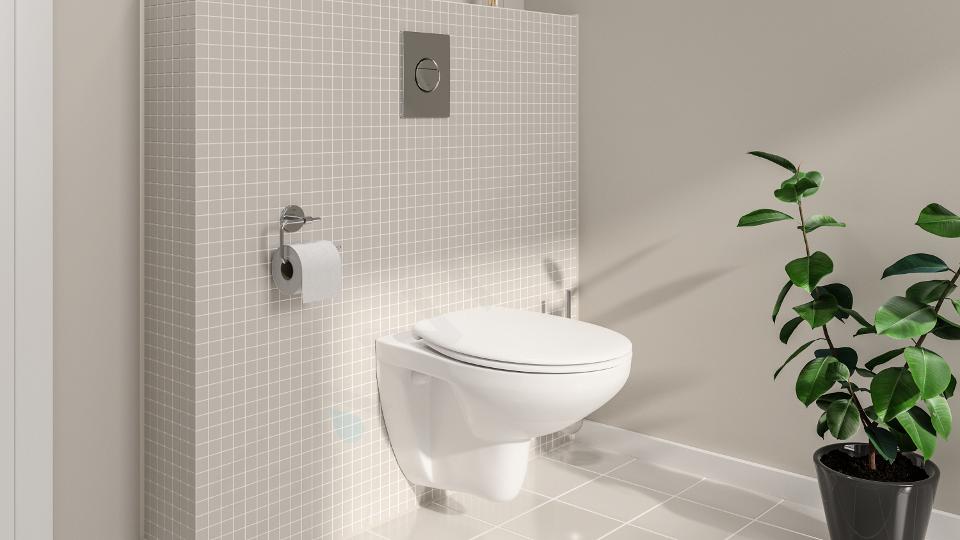 Grohe Bau Ceramic cuvette WC suspendu sans bride avec abattant