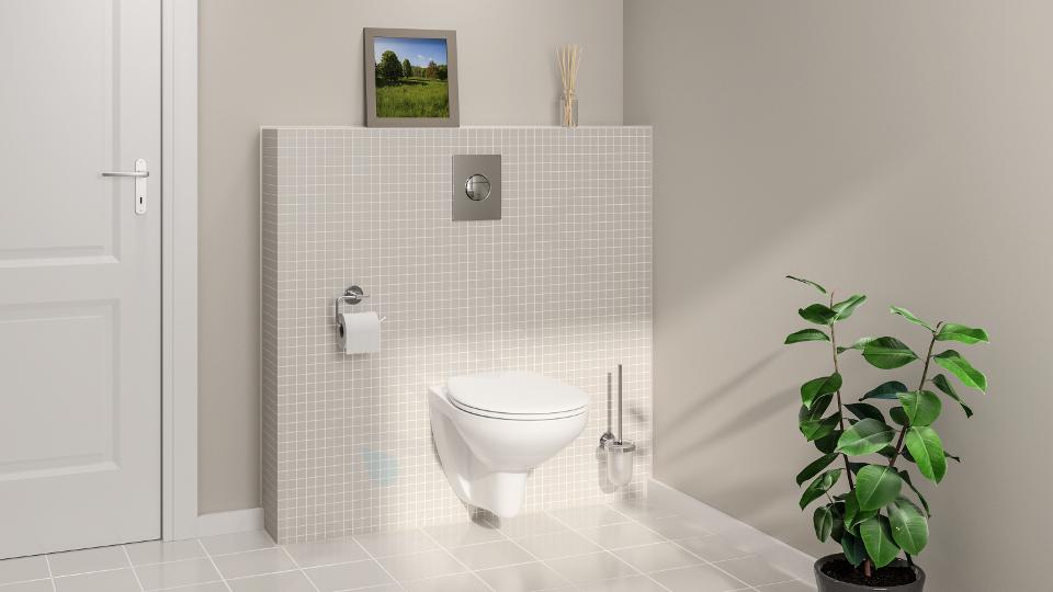 GROHE WC suspendu sans bride Bau Ceramic avec abattant