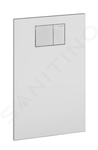 Geberit AquaClean - Placa de cubierta con control integrado para asientos de bidé, cristal/blanco 115.324.SI.1