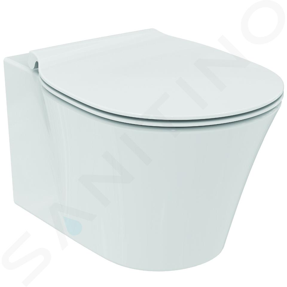 Ideal Standard Connect Air - Závesné WC s doskou SoftClose, AquaBlade, biela E008701