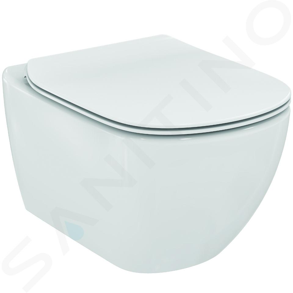 Ideal Standard Tesi - Závesné WC s doskou SoftClose, AquaBlade, biela T354601