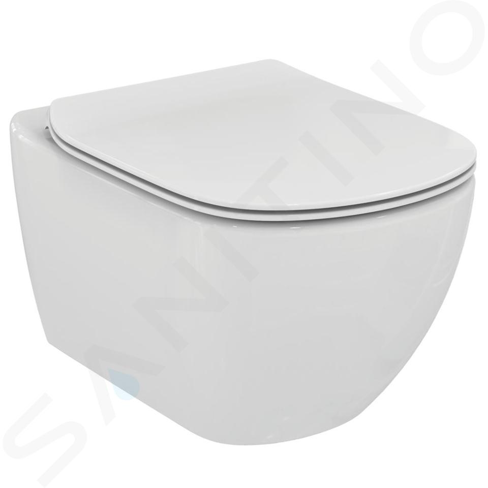 Ideal Standard Tesi - Závesné WC s doskou, biela T354201